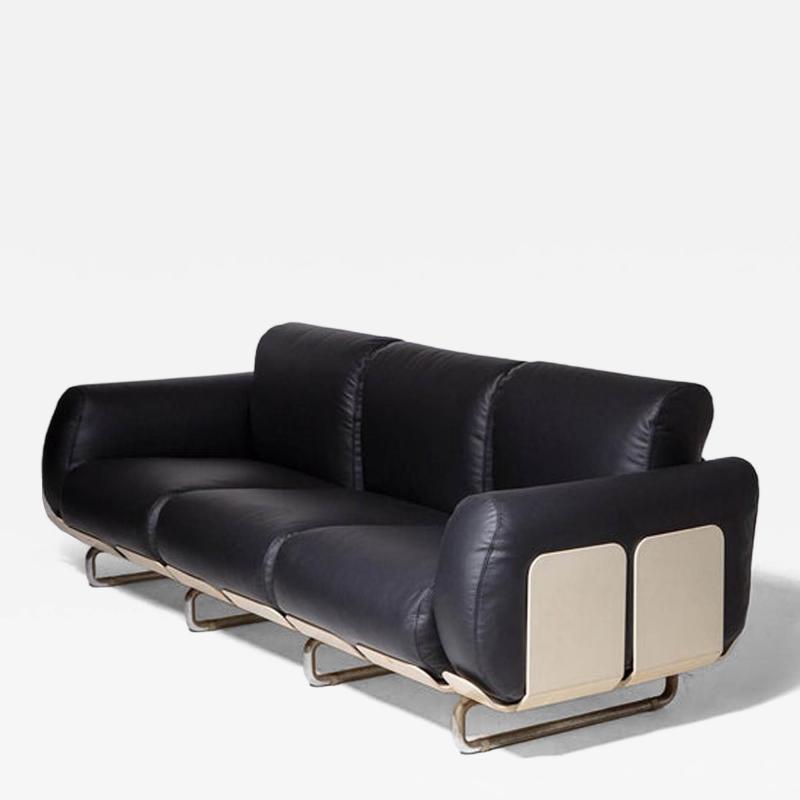  Eleanore Peduzzi Riva Senzafine Leather Sofa by Eleonore Peduzzi Riva for Zanotta