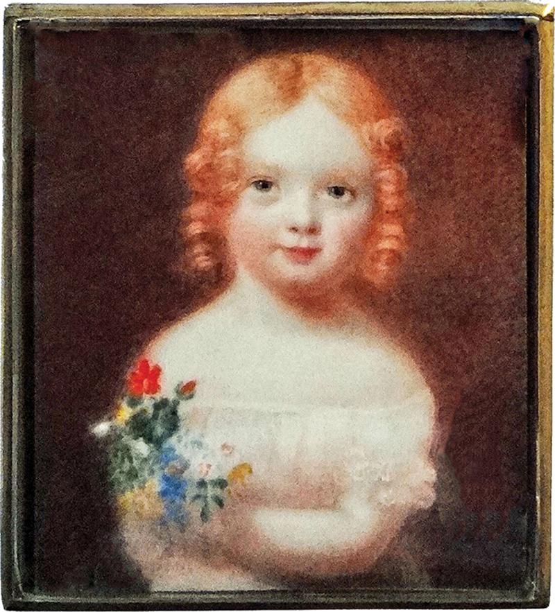  Elle Shushan Portrait Miniature of Julia Chester by Anson Dickinson