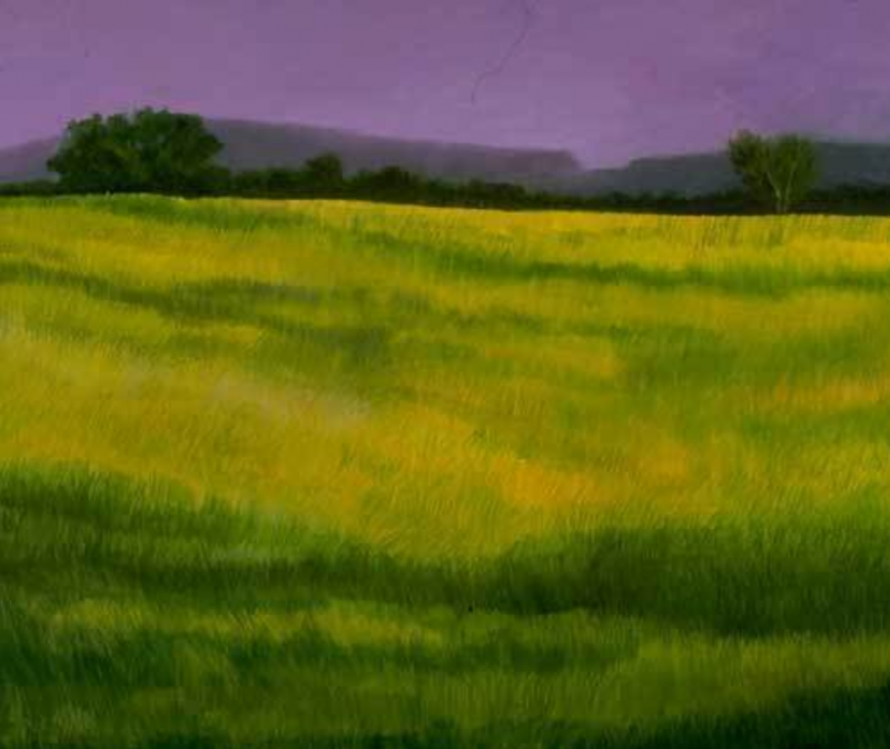  Ellen Sinel Country Grasses with Purple Skies 2002