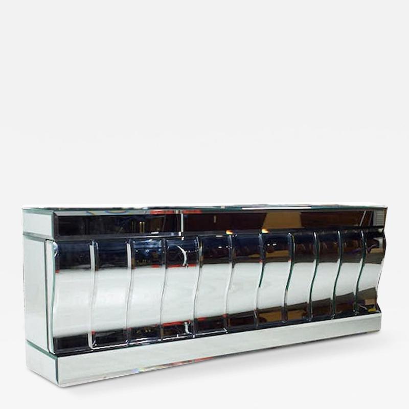  Ello Furniture Co Ello Mid Century Mirrored Front Credenza