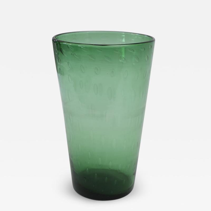  Empoli Italian Green Glass Vase