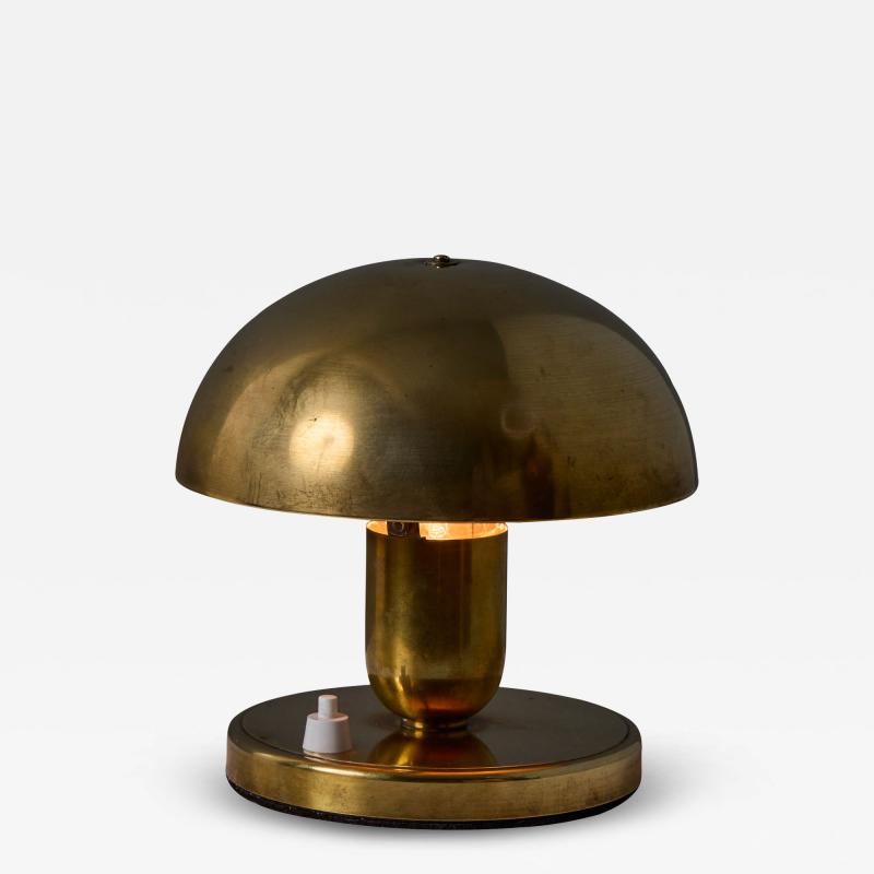  Erik Tidstrand Rare 1940s Metal Table Lamp Attributed to Erik Tidstrand for Nordiska Kompaniet