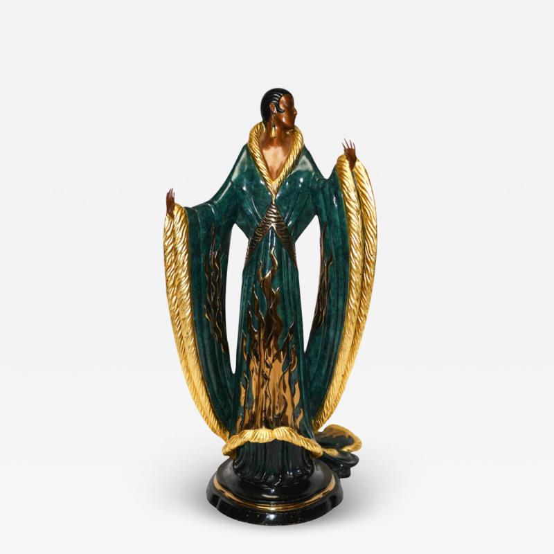 Ert Erte Bronze Sculpture Femme De Luxe 1990