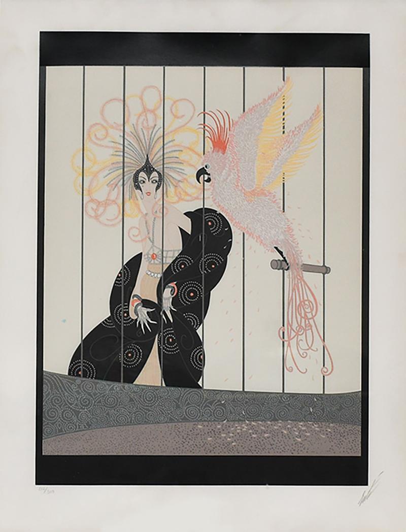  Ert The Bird Cage by Erte Signed 