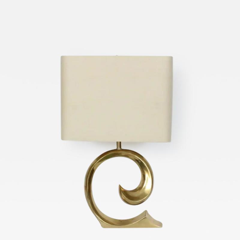  Erwin Lambeth Erwin Lambeth Brass Pierre Cardin Logo Style Table Lamp