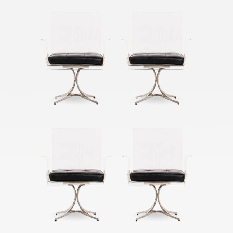  Erwine and Estelle Laverne Set of Four Laverne Flower Dining Chairs