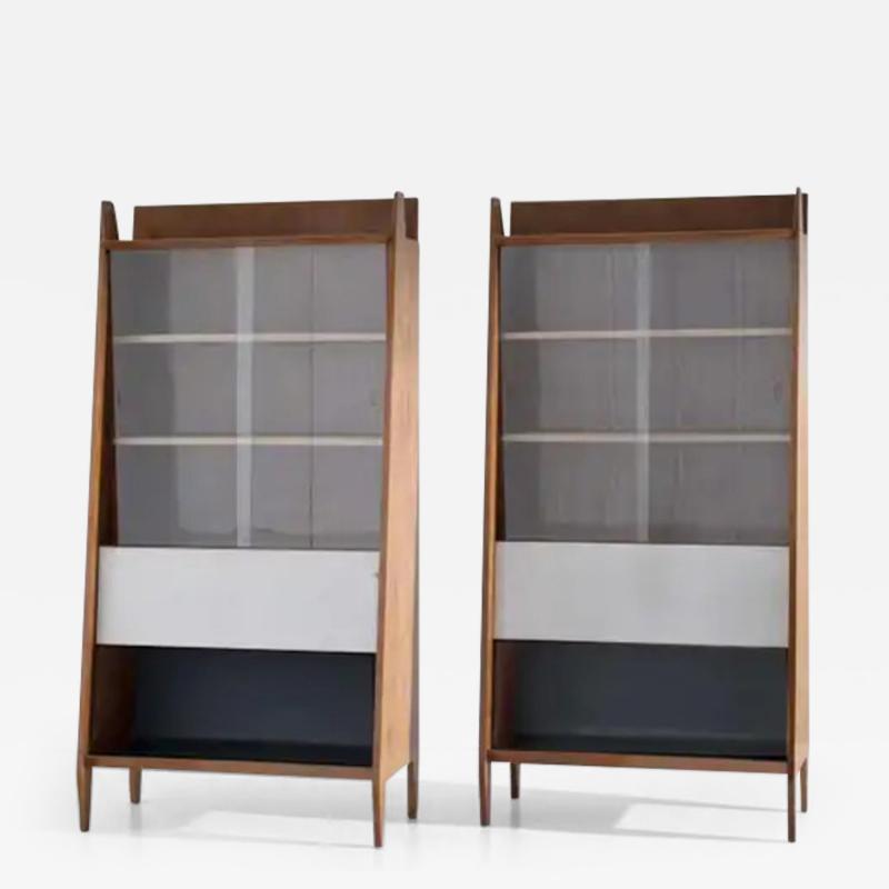 Eugenia Alberti Reggio Rinaldo Scaioli Pair of Eugenia Alberti Reggio Sideboards with Risers 1950s