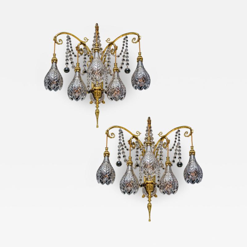  F C Osler A LARGE PAIR OF ART NOUVEAU WALL LIGHTS BY F C OSLER