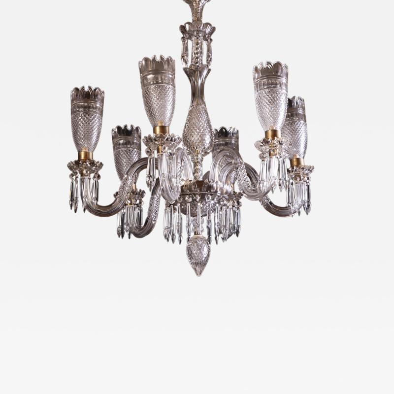  F C Osler An Osler Style Cut Glass Six Arm Chandelier C 1900 