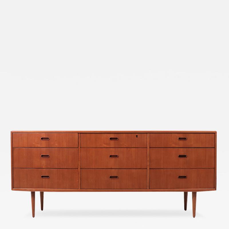  Falster Danish Modern Teak 9 Drawer Dresser by Falster