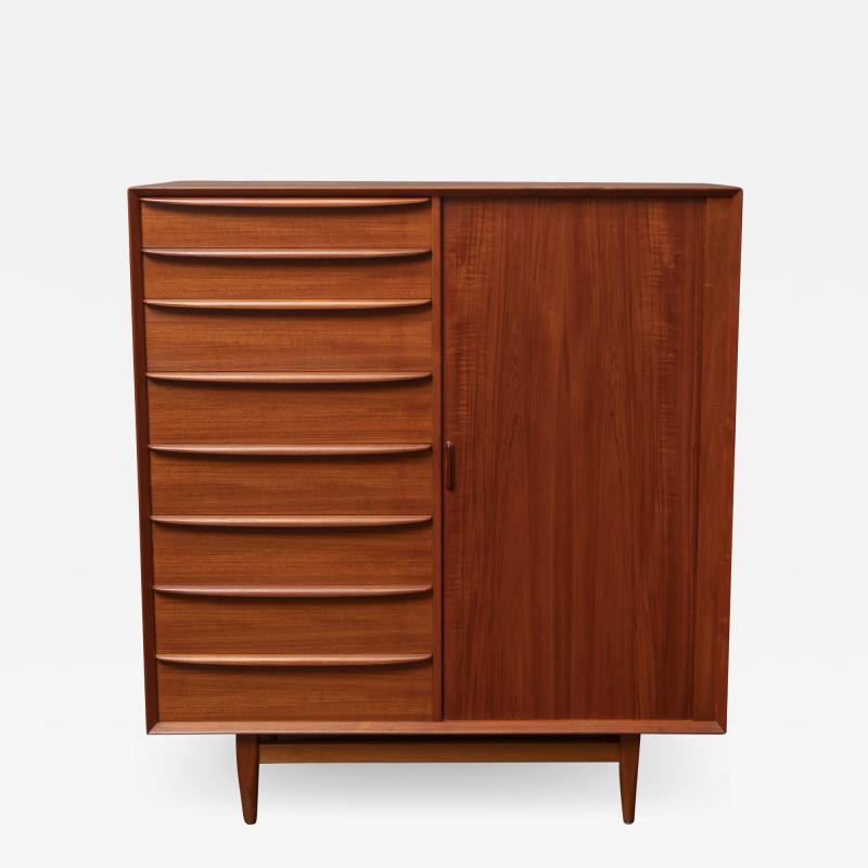  Falster Mid Century Modern Tall Dresser by Falster Mobelfabrik