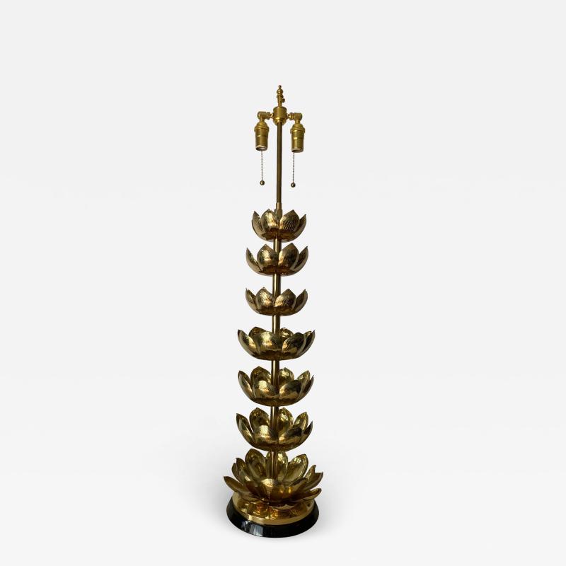  Feldman Lighting Co Brass Lotus Lamp