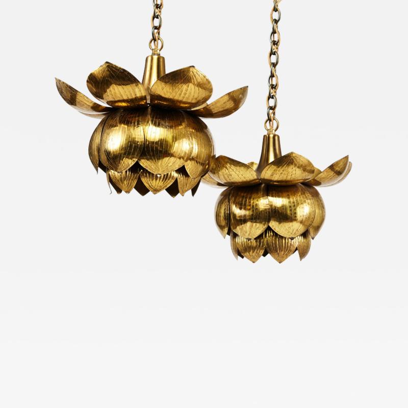  Feldman Lighting Co Feldman Brass Lotus Pendent Light Fixtures