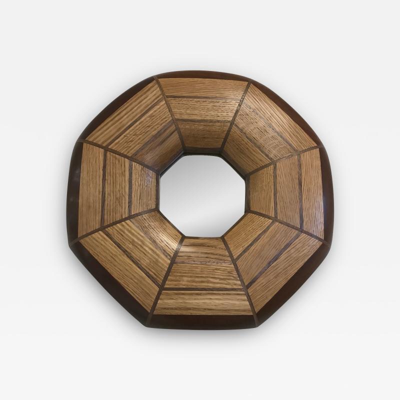  Flavor Custom Design Custom Oak and Walnut Illuminated Mirror