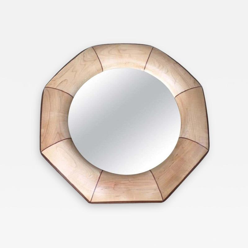  Flavor Custom Design Custom Octagonal Mirror with Maple and Rosewood Inlay