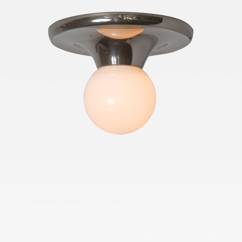  Flos 1960s Achille Castiglioni Nickel Light Ball Wall or Ceiling Lamp for Flos