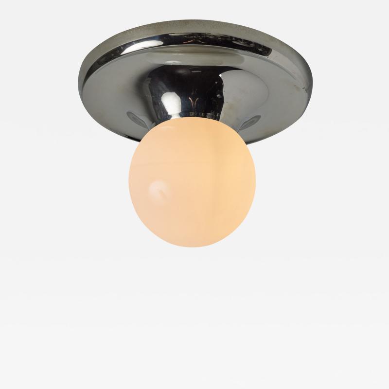  Flos 1960s Achille Castiglioni Nickel Light Ball Wall or Ceiling Lamp for Flos
