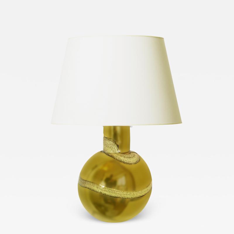  Flygsfors Mod Swedish Table Lamp in Gold Mirrored Glass