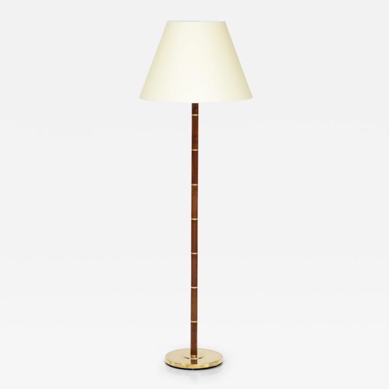  Fog M rup A Danish Teak Brass Floor Lamp Circa 1960s