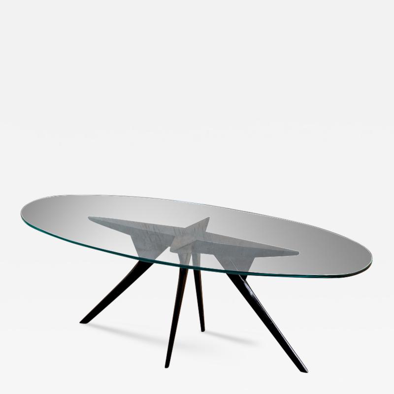  Fontana Arte Fontana Arte Oval Coffee Table 1950