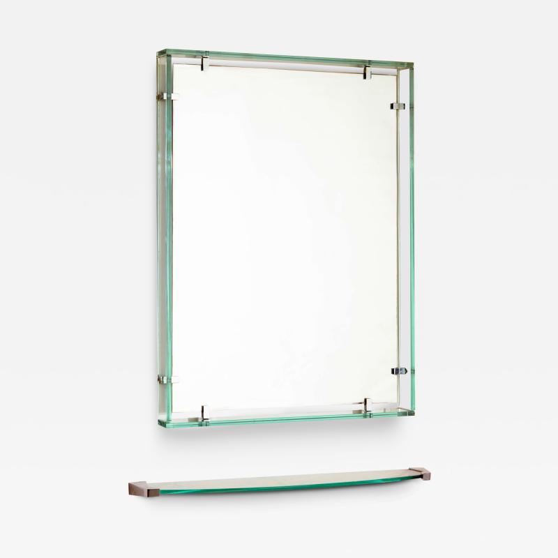  Fontana Arte Fontana Arte glass mirror and shelf model 2014 Italy 1960s