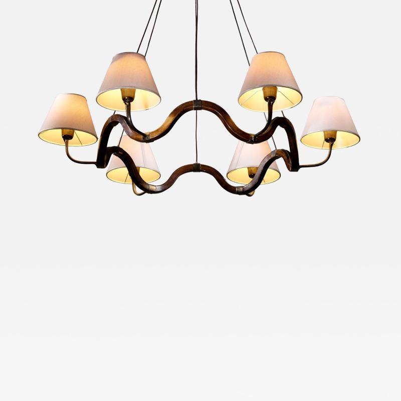  Fontana Arte FontanaArte Fontana Arte 6 arm chandelier