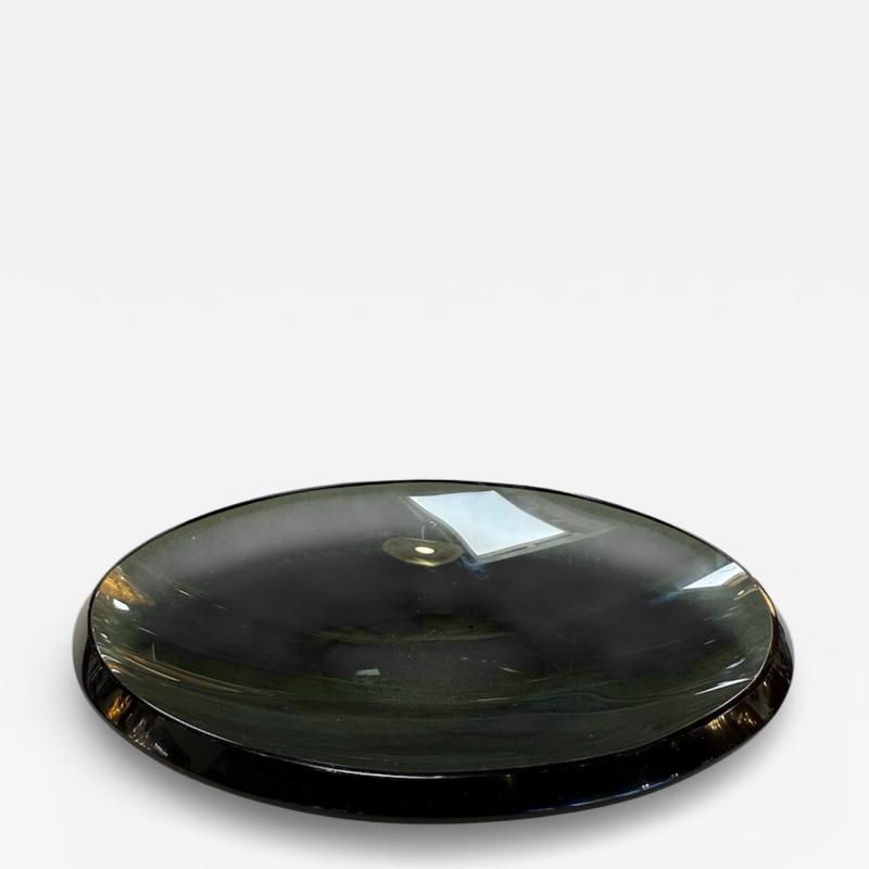  Fontana Arte FontanaArte Fontana Arte Smoked Glass Centerpiece Italy 1970s