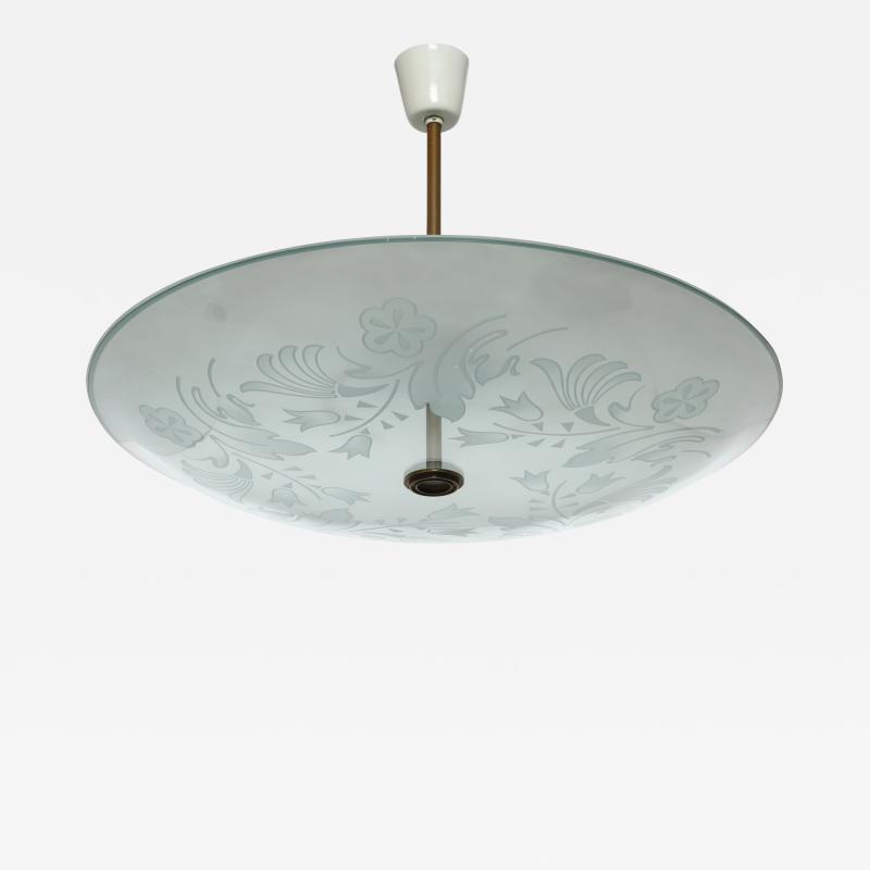  Fontana Arte FontanaArte Fontana Arte by Pietro Chiesa suspension ceiling light Italy circa 1940s