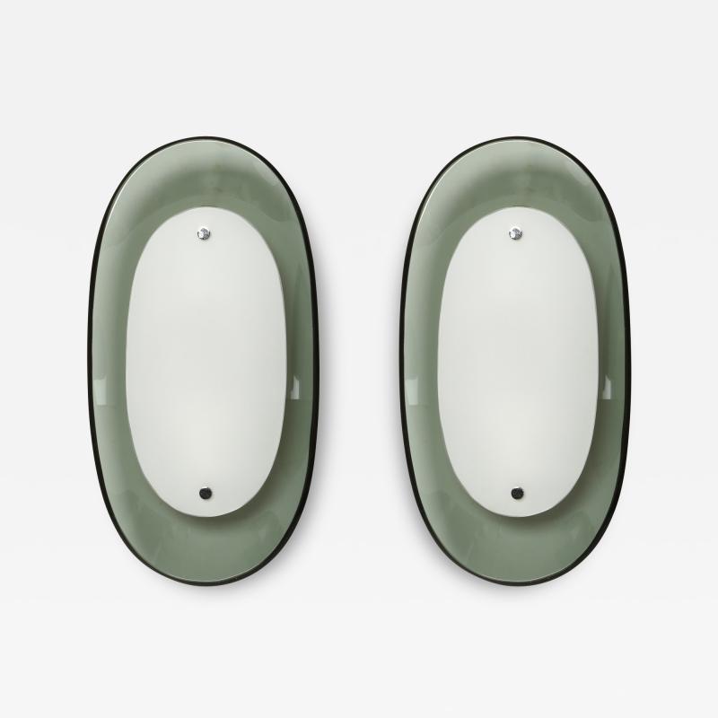  Fontana Arte FontanaArte Fontana Arte sconces model 1941 Italy circa 1960s