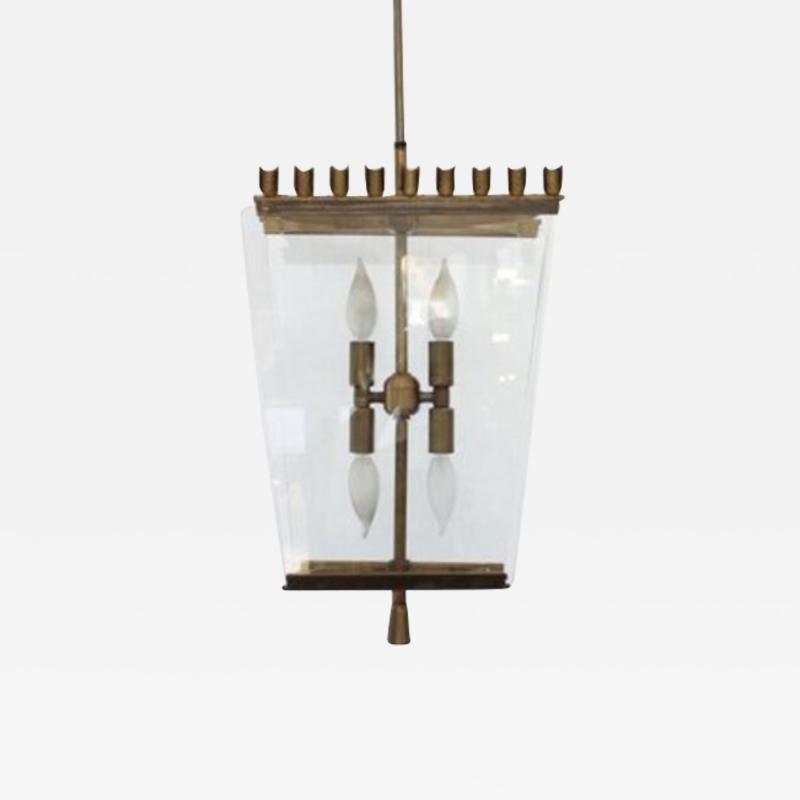  Fontana Arte FontanaArte ITALIAN PENDANT CHANDELIER ATTRIBUTED TO FONTANA ARTE CIRCA 1940