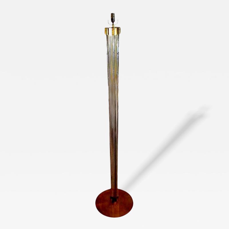  Fontana Arte FontanaArte Italian Murano Glass and Bronze Floor Lamp