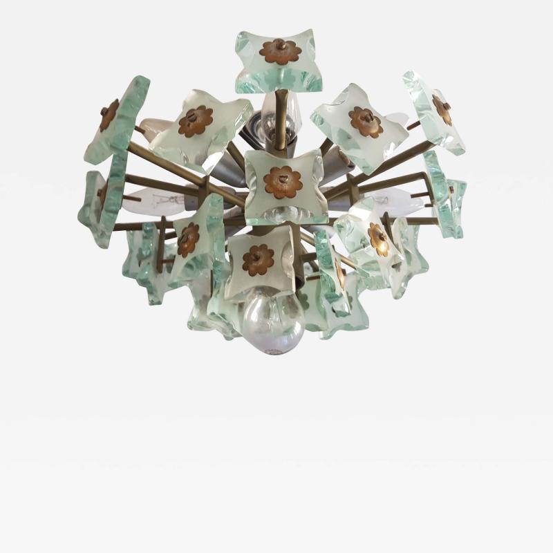  Fontana Arte FontanaArte Mid Century Modern chandelier by fontana Arte