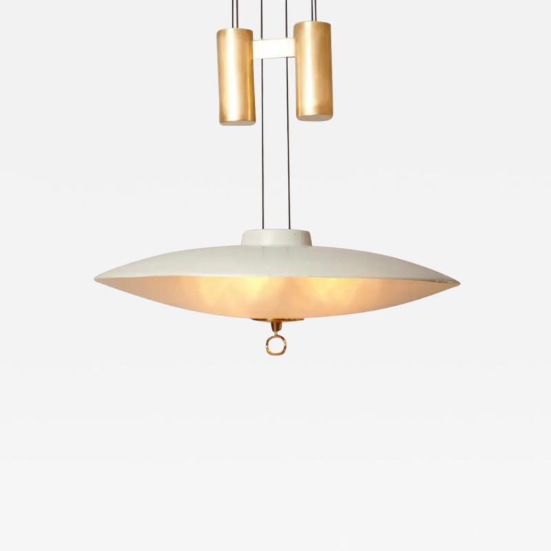  Fontana Arte FontanaArte Rare Counterbalance chandelier by Max Ingrand For Fontana Arte c1954