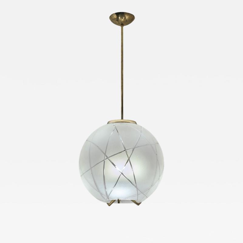  Fontana Arte FontanaArte Rare Fontana Arte Ceiling Fixture