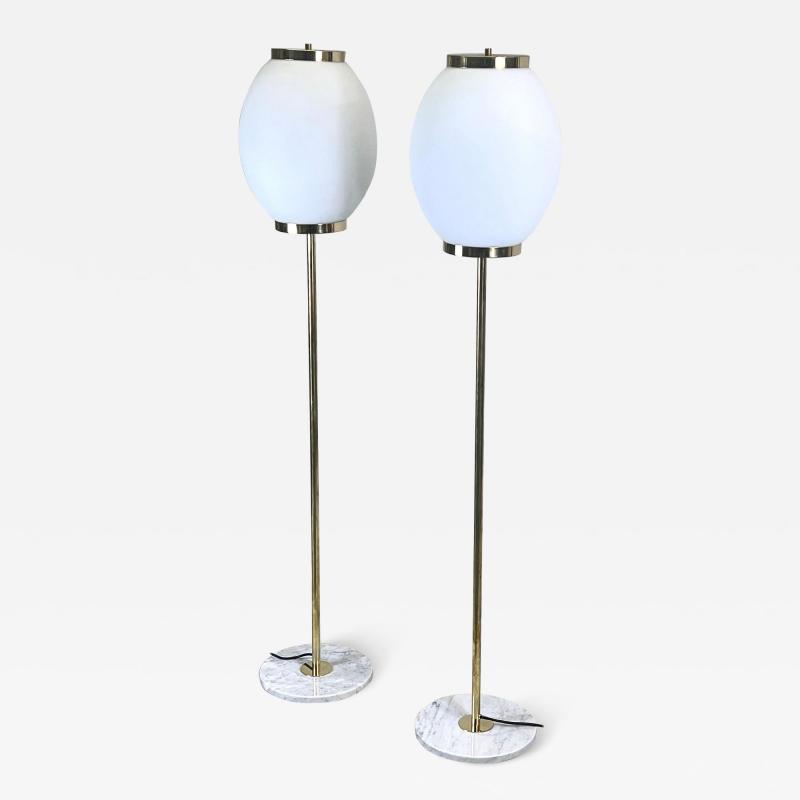  Fontana Arte Pair of Italian Mid Century Modern Style Floor Lamps Max Ingrand Fontana Arte