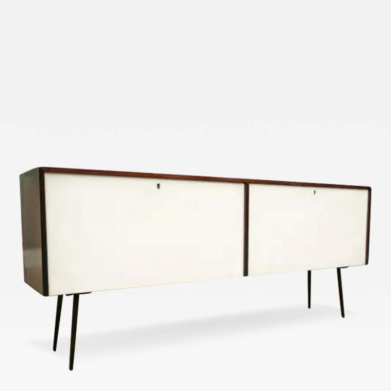  Forma Brazil Brazilian Modern Bar in Rosewood and White Finish by Forma 1960s Brazil