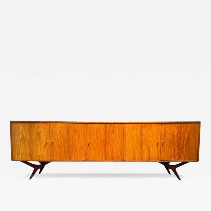  Forma Brazil Brazilian Modern Credenza in Caviuna Hardwood by Forma Moveis 1960 s Brazil