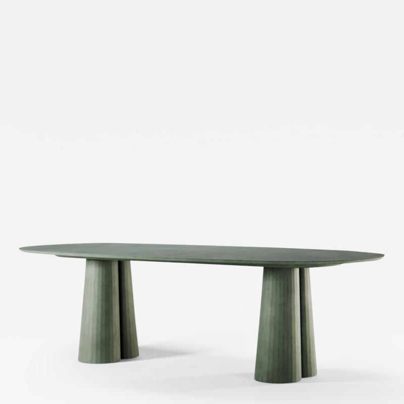  Forma Cemento Fusto Oval Dining Table