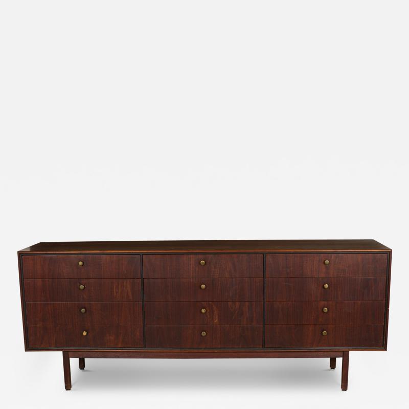  Founders Furniture Company Founders Dillingham American Mid Century 12 Drawer Teak Low Chest