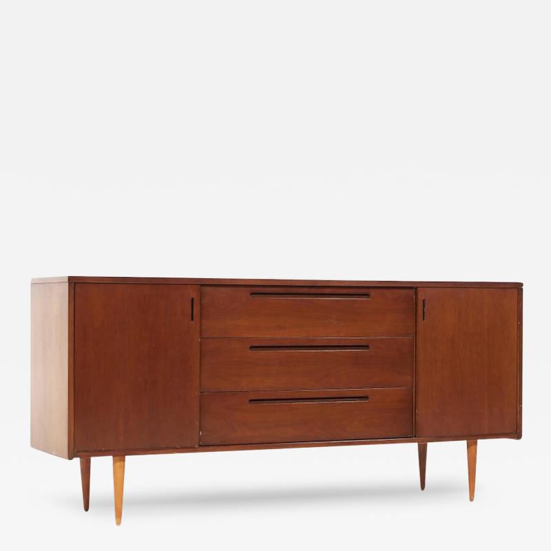  Founders Furniture Company Founders Style Mid Century Walnut Credenza