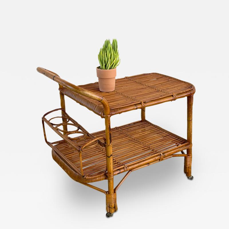  Franco Albini Franca Helg Antonio Piva ITALIAN BAMBOO BAR CART