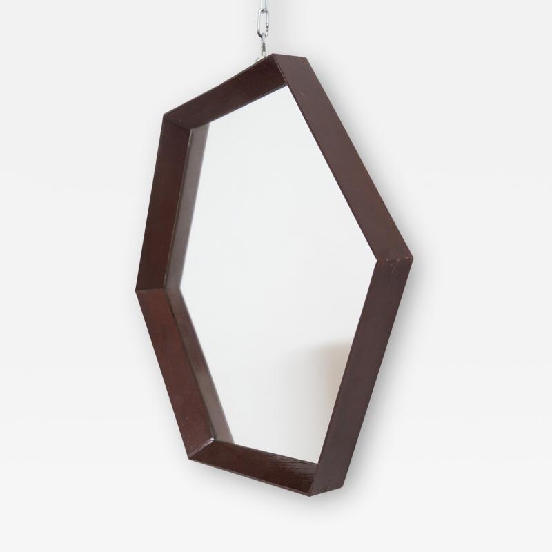  Franco Campo Carlo Graffi Italian Wall Hexagon Mirror by Campo and Carlo Graffi