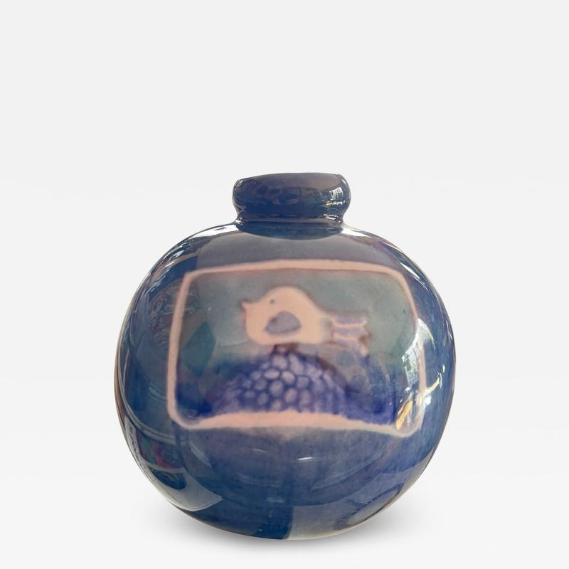  Freres Cloutier 1970s Studio Pottery ceramic vase by Cloutier brothers