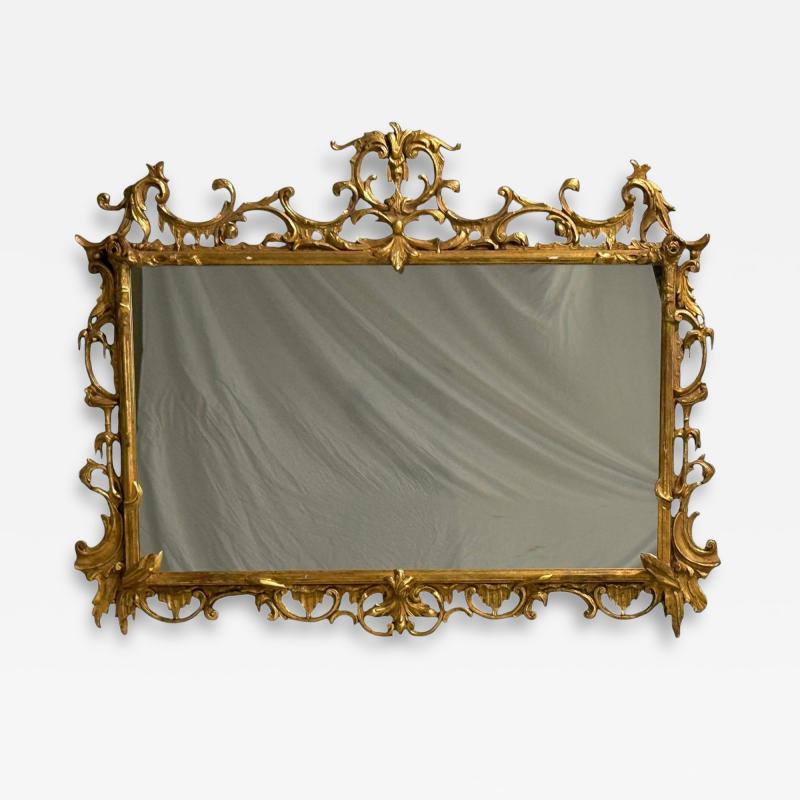  Friedman Brothers Friedman Brothers Large Ornate Wall Mirror Giltwood Mirror USA 1950s
