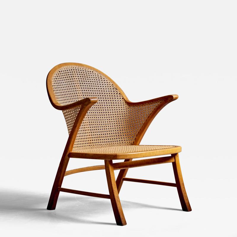  Frits Schlegel Armchair with Vienna cane weaving by Frits Schlegel