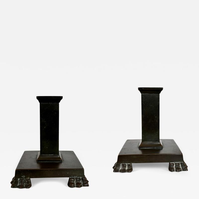  GAB Guldsmedsaktiebolaget Pair of Candleholders by GAB