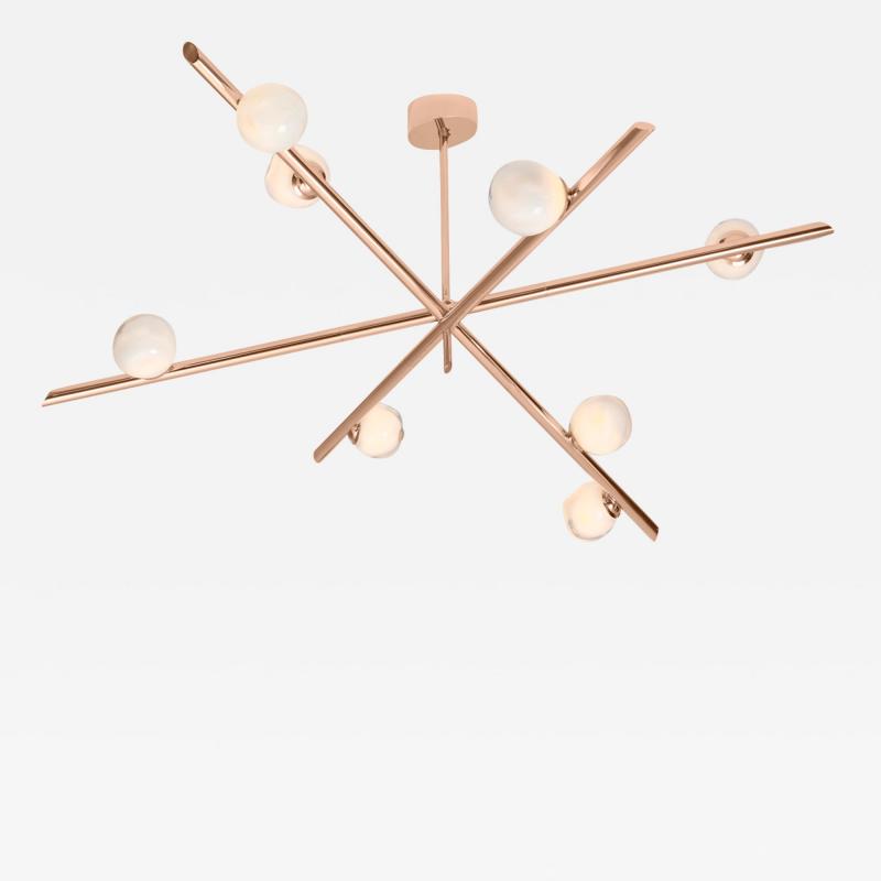  Gaspare Asaro Antares X3 Ceiling Light Polished Copper