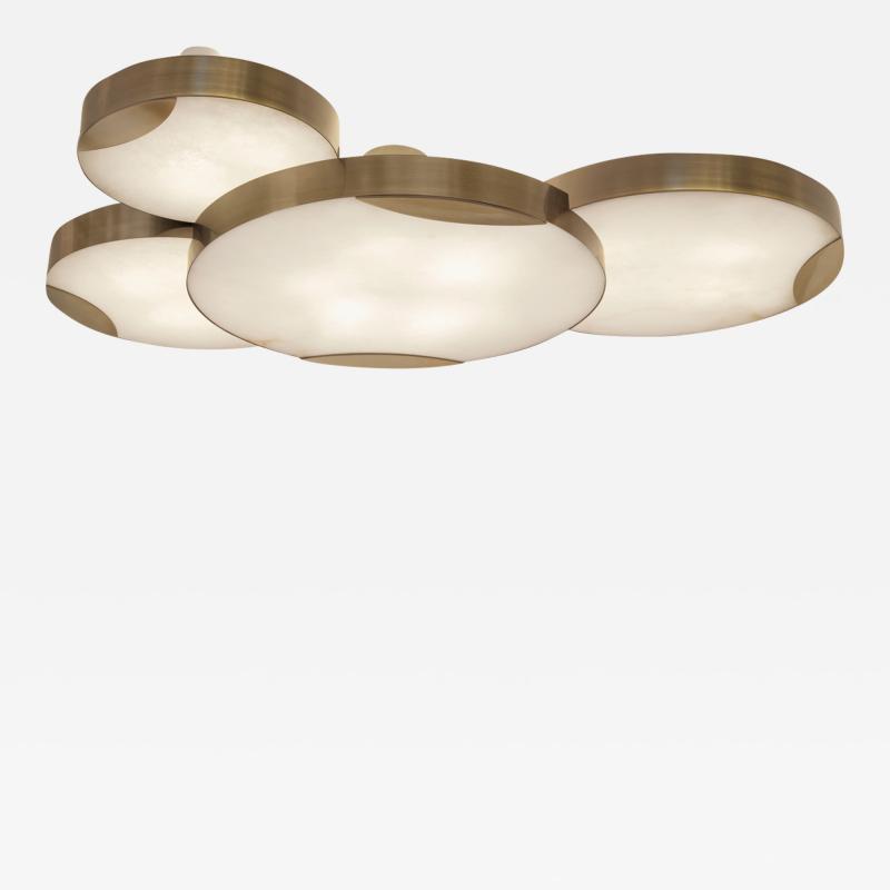  Gaspare Asaro Cloud N 4 Ceiling Light Bronze Finish