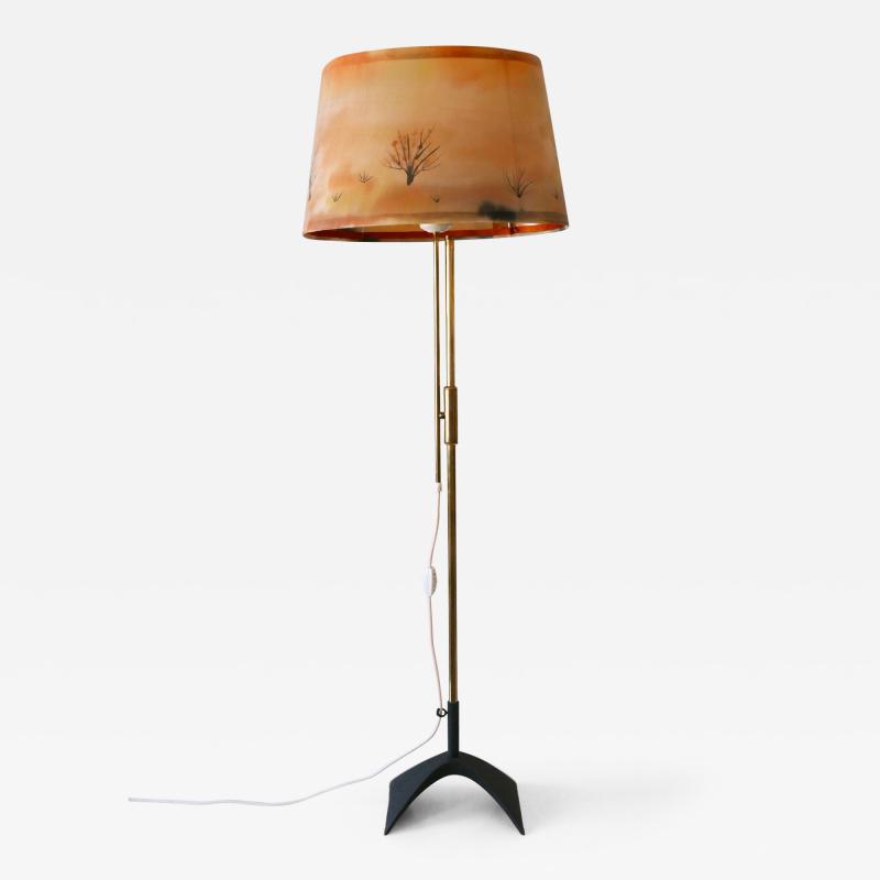  Gebr der Cosack Mid Century Modern Telescopic Floor Lamp by Gebr der Cosack Germany 1950s