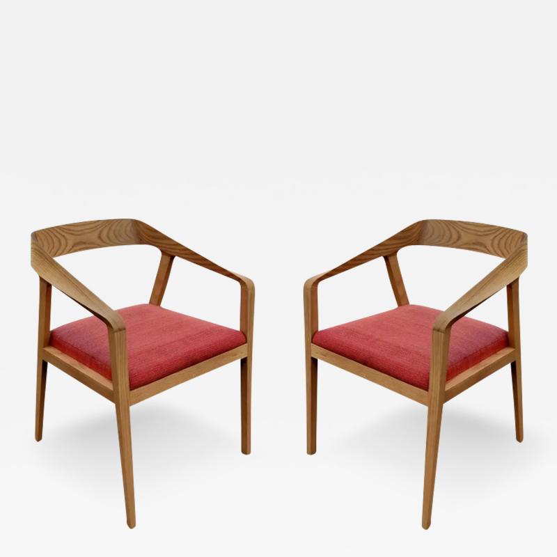  Geiger International Inc Full Twist Guest Chairs Maple Wood by Mark Goetz for Herman Miller circa 2017